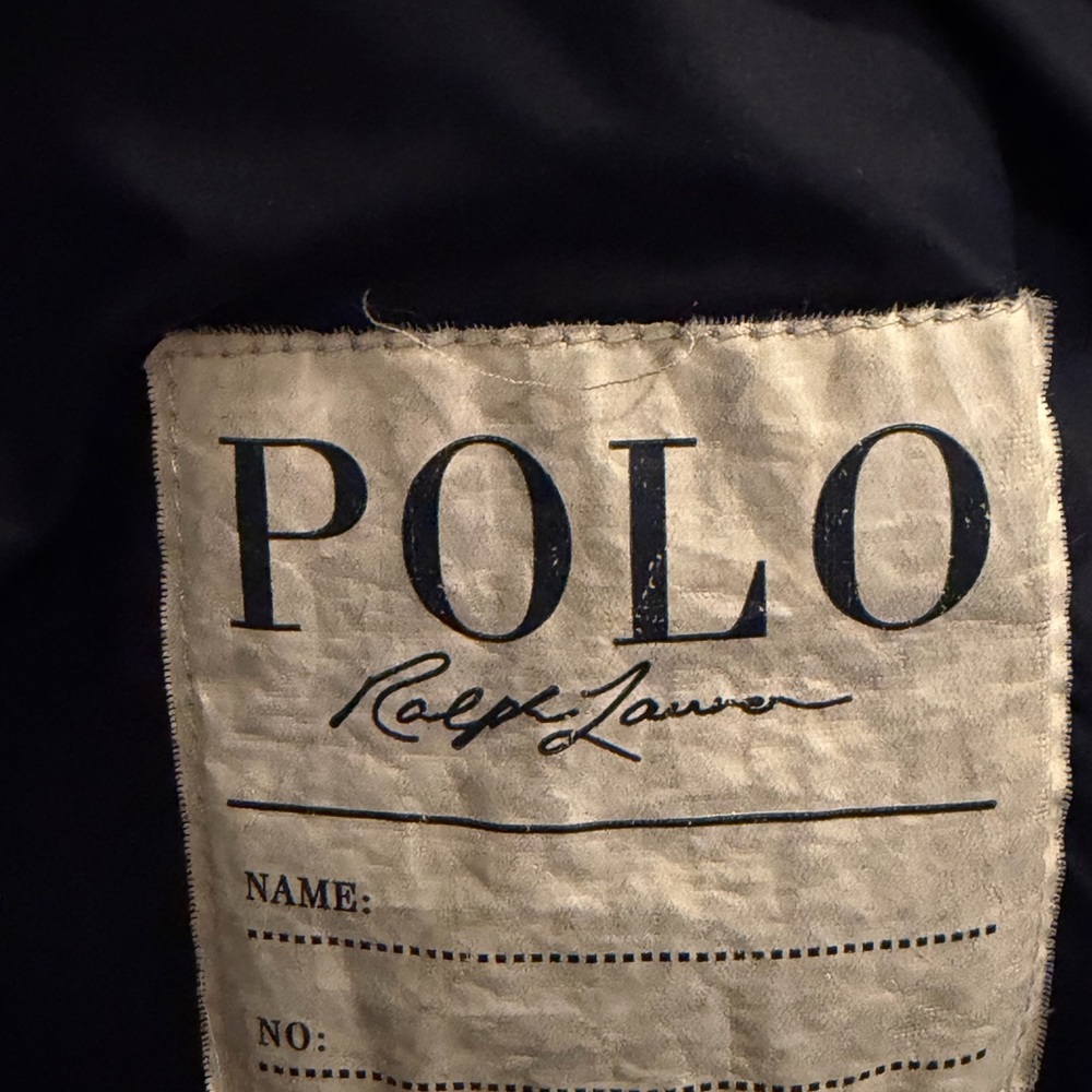 Ralph Lauren Kids Navy Blue Puffer Jacket Hooded Coat Size 18 Months - Picture 8 of 11